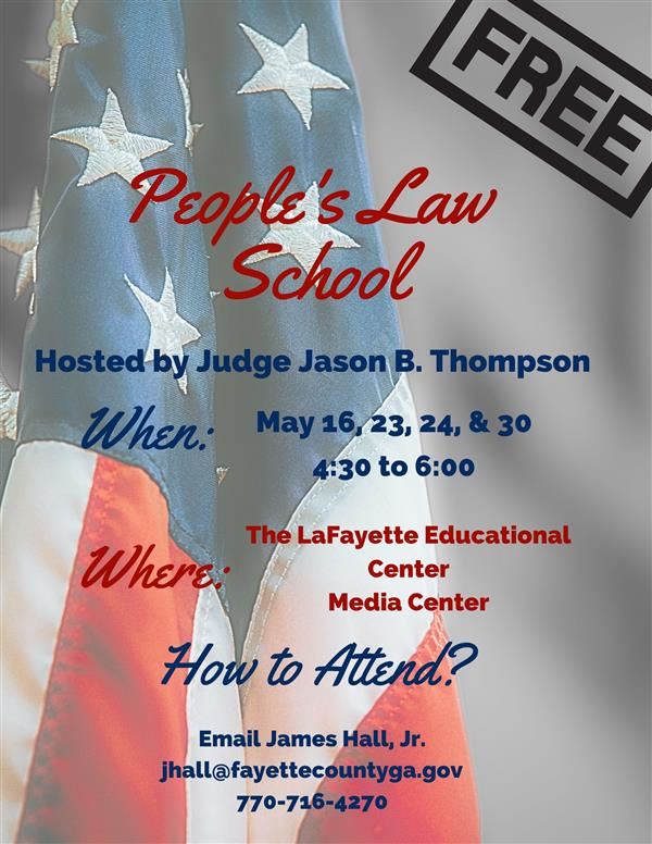 People's Law School Flyer